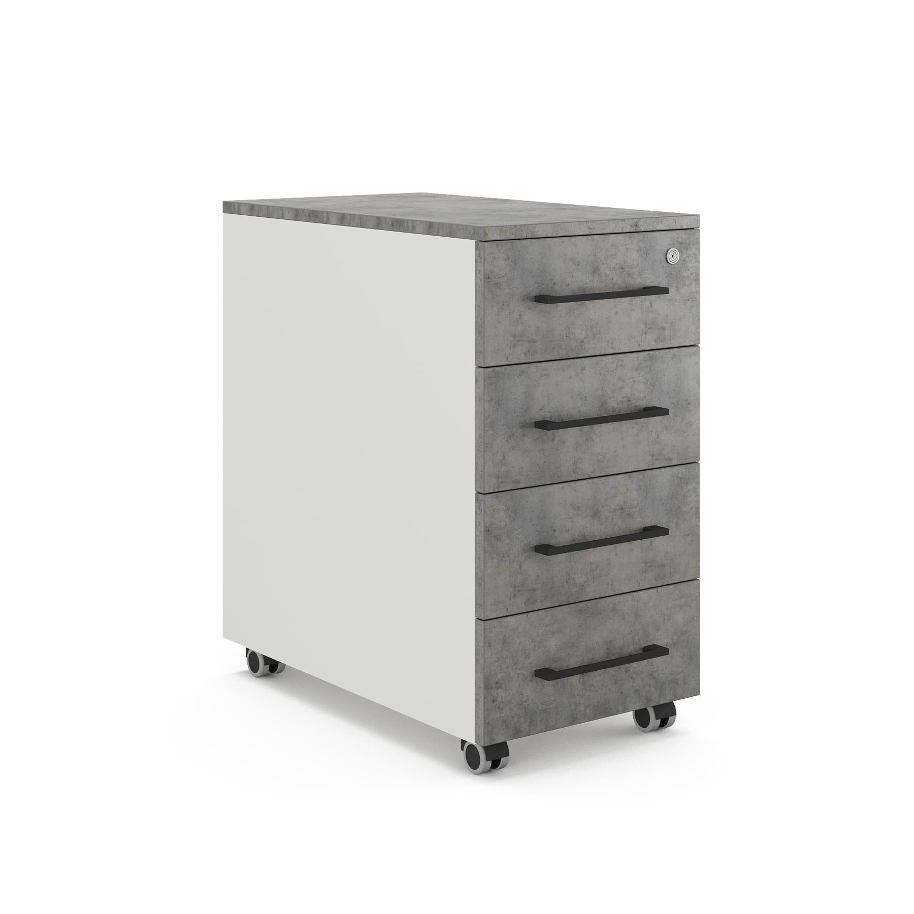 Тумба мобильная Kobor TМ4-40/60 white/chicago