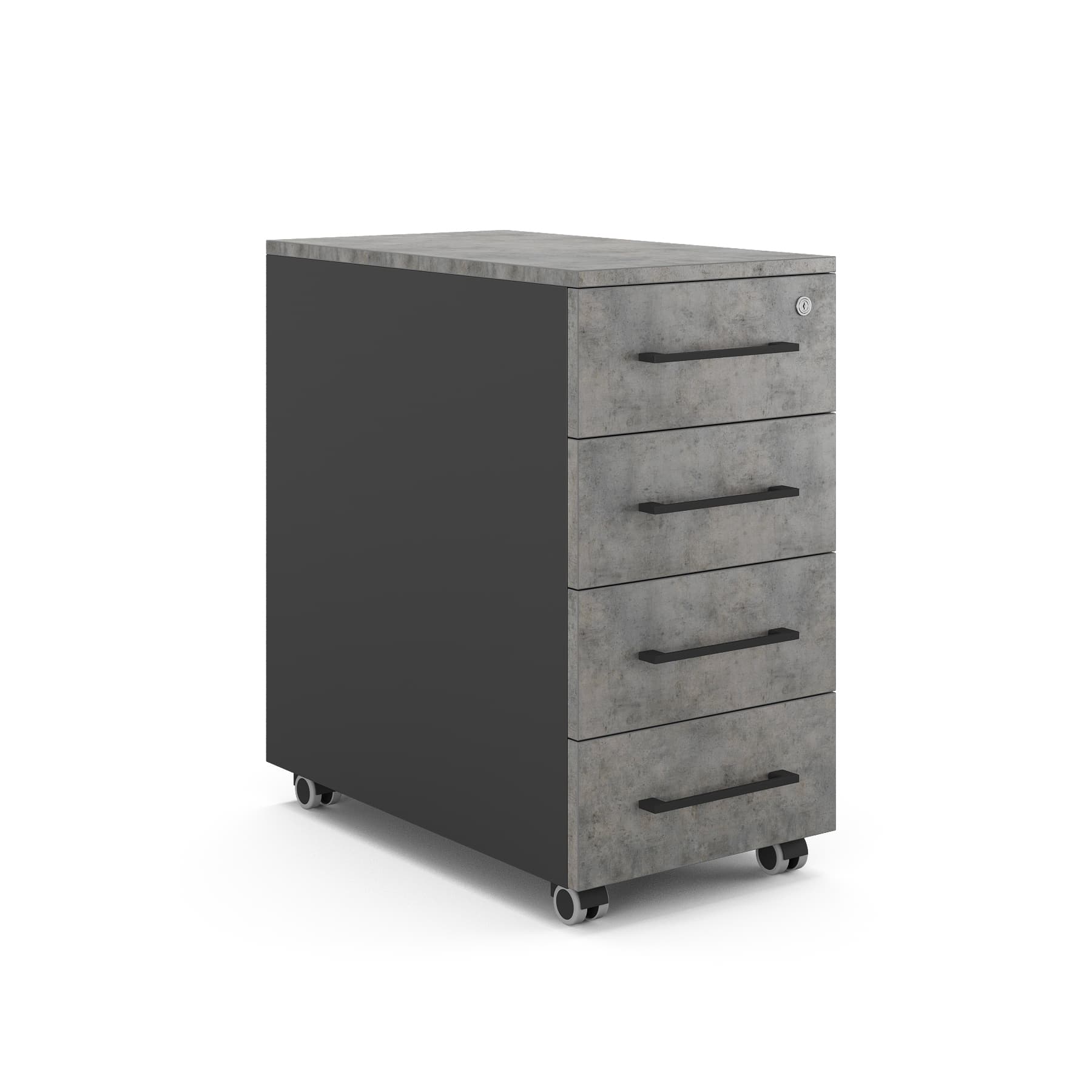 Тумба мобильная Kobor TМ4-40/60 black/chicago