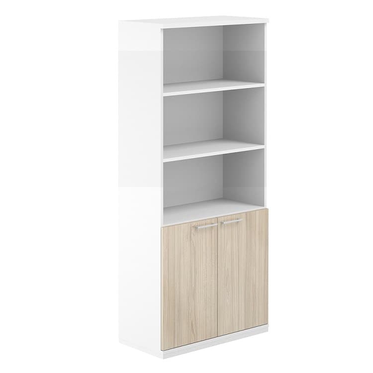 Шкаф полуоткрытый Norden Allegro AG.220.WH.WH.AR