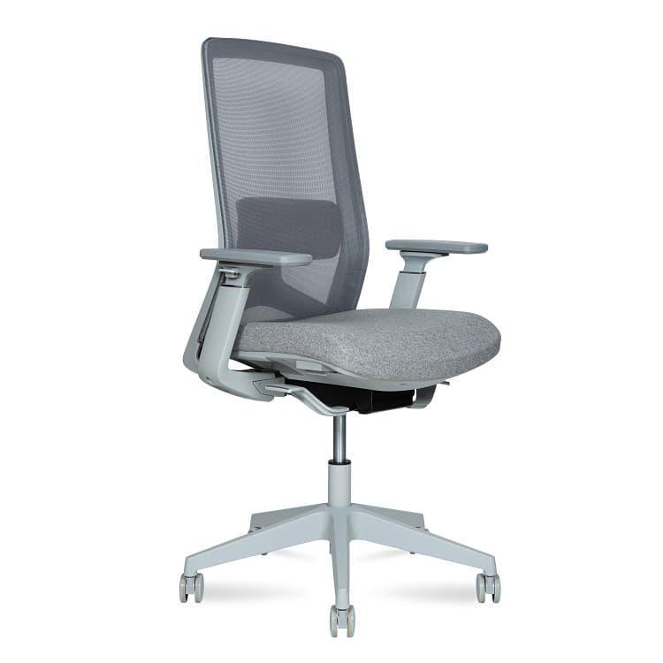 Кресло офисное Norden Williams HLC-2909FX grey LB (серая сетка/серая ткань)