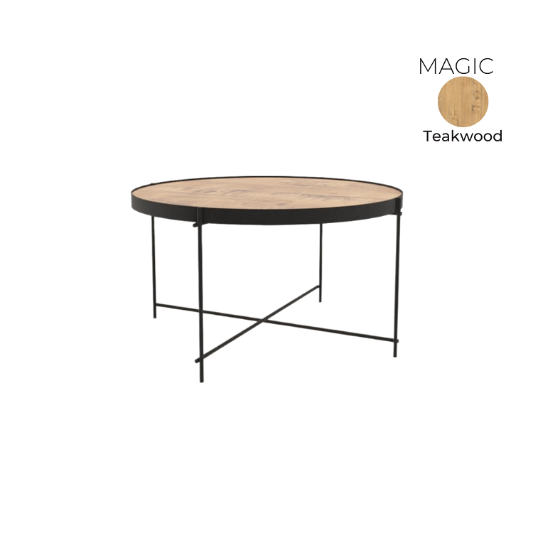 Стол журнальный круглый Алсав 21MAGIC.008 Teakwood