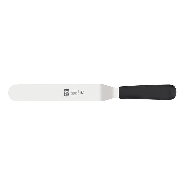 Лопатка ICEL Offset spatula 54100.6006000.300 изогнутая, 300 мм, черная ручка