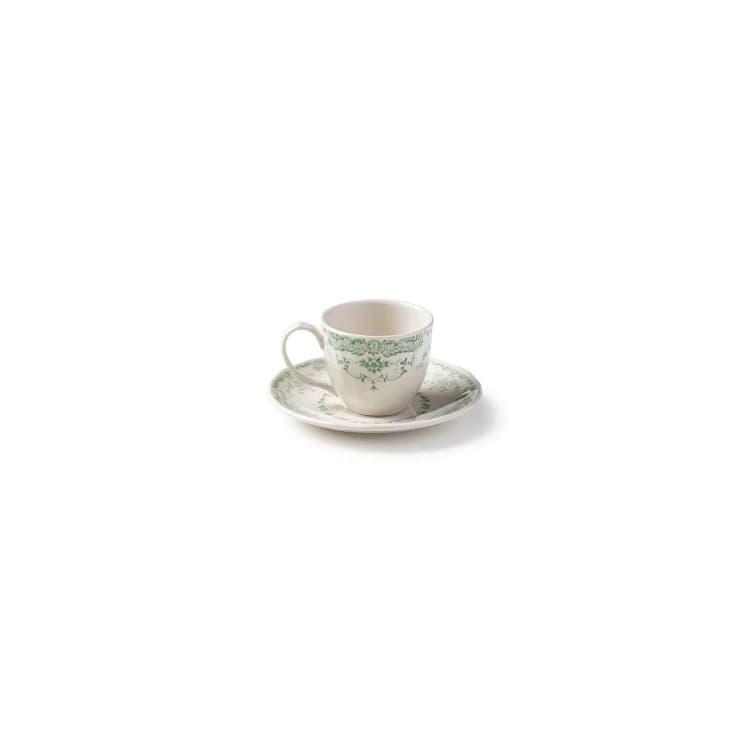 Кофейная пара H 5,4 Ø 6,4 см - H 1,7 Ø 12 см Bitossi Rose Sage BID00551