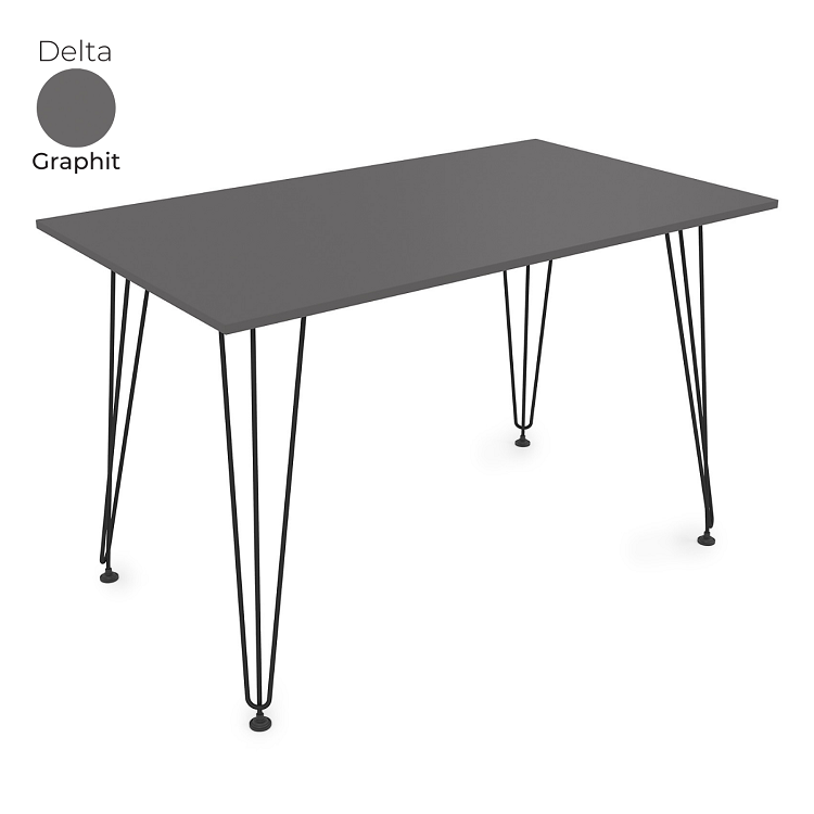 Стол обеденный прямоугольный Алсав 21Delta.008 Graphit