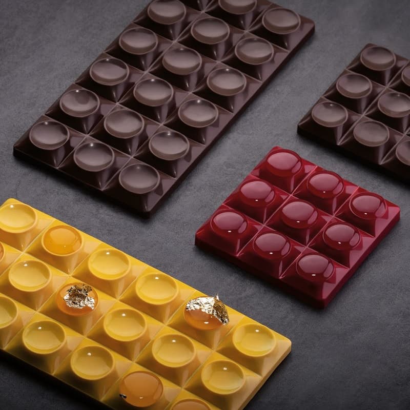 Форма д/шок. Pavoni "Chocolate Bar Bricks" 154х77мм h9мм, 100гр, 3 ячейки, п/к