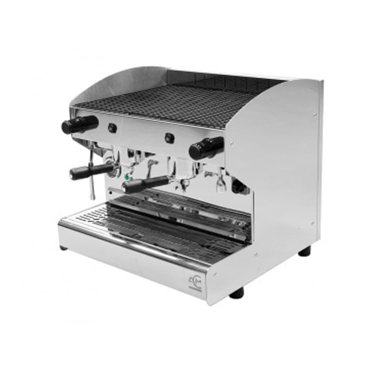 Кофемашина полуавтоматическая с 2 группами под высокие чашки ACM Rounder 2 GR Compatta INOX (ACMRD002CSIX+high cup)