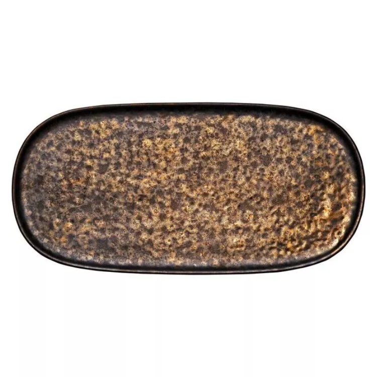 Блюдо овальное без рима 30х15 см Fortessa Nivo Metallic World of Colours D752.230.0000