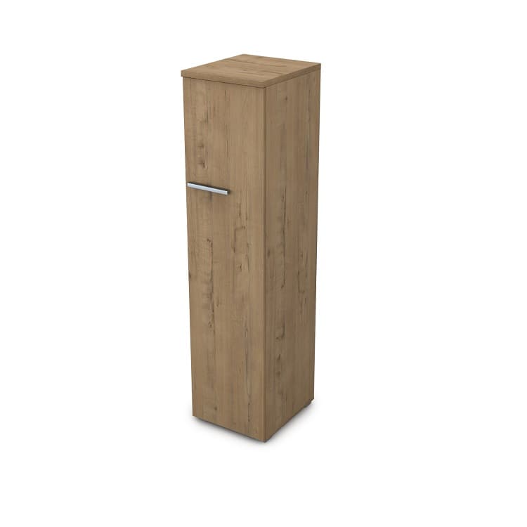 Шкаф узкий (пенал) АЛСАВ Gloss 9П.004.1 teakwood