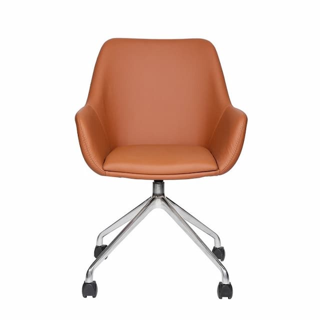 Кресло офисное Мирэй МГ-24 хром паук 4 луча/низкая спинка