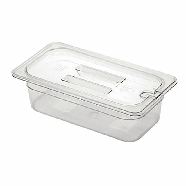 Крышка для гастроемкости MACO 8602-N GN 1/3 (325х176) с отверстием для ложки, поликарбонат
