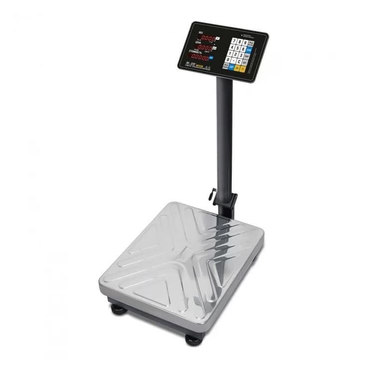 Торговые напольные весы MERTECH M-ER 333 ACP-60.10/20 "TRADER" с расч. стоимости LED