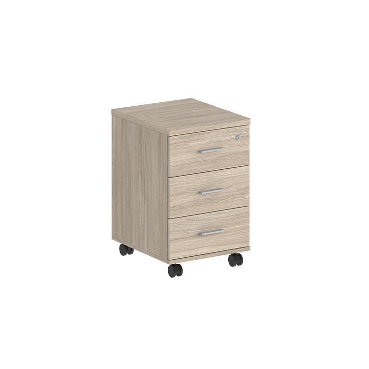 Тумба мобильная с 3 ящ. (метаб) с замком Norden Сигма SG.611.OL.OL.M