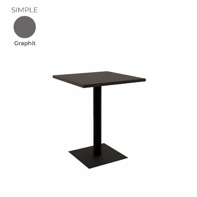 Стол обеденный квадратный Алсав 21SIMPLE.006 Graphit