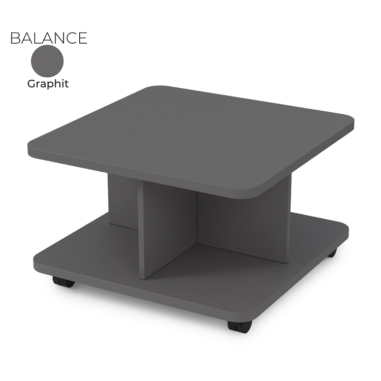 Стол журнальный квадратный Алсав 21BALANCE.001 Graphit
