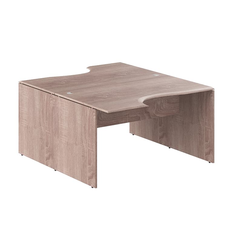 Стол 2-х местный эргономичный Skyland W2CET 149.2 дуб сонома 1400х1806х750 WAVE