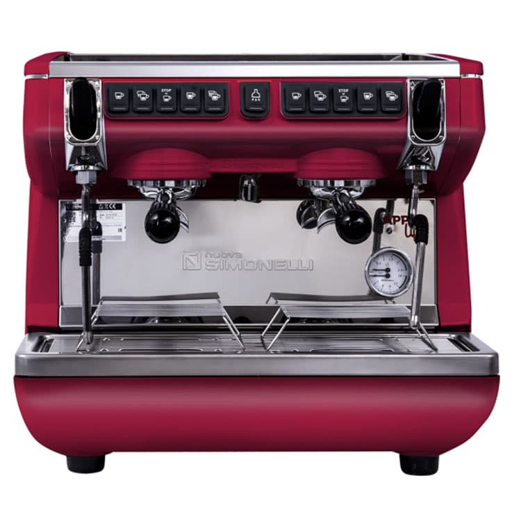 Кофемашина-автомат NUOVA SIMONELLI APPIA LIFE COMPACT 2GR V 220V RED+ECONOMIZER+HIGH GROUPS