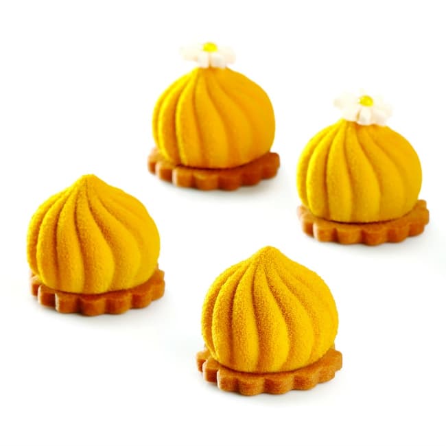 Форма силиконовая PAVONI PAVOFLEX для пирож. 3D "Делис" d36мм h29мм, 18мл, 30 ячеек