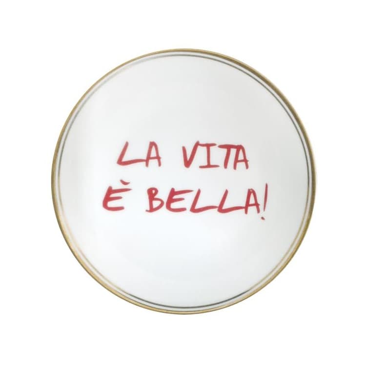 Тарелка 17 см Bitossi La Tavola Scomposta FTB00008 La vita è bella