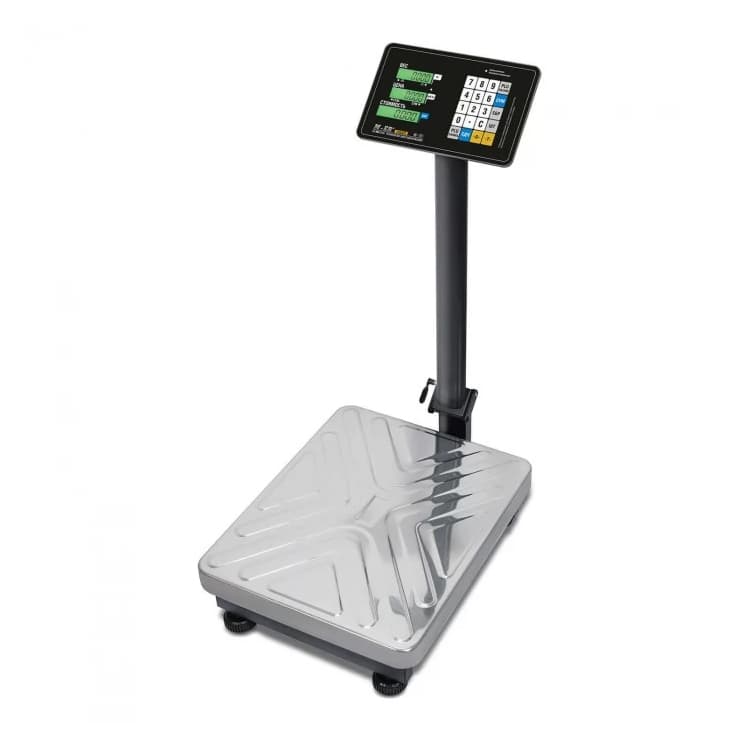 Торговые напольные весы MERTECH M-ER 333 ACP-60.10/20 "TRADER" с расч. стоимости LCD