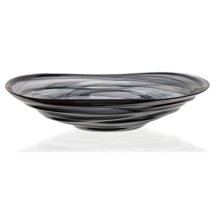 Салатник ARDACAM Ventum ARD 2165.43 d 25 см h 6,5 см (стекло, цвет / декор бело-черный)