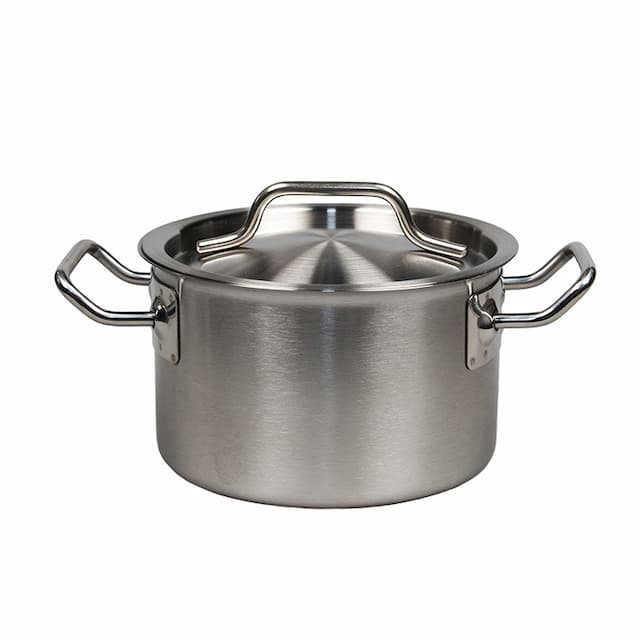 Кастрюля 1,3 л, 14х8,5 см с крышкой нерж. P.L. Proff Cuisine арт. 81223978