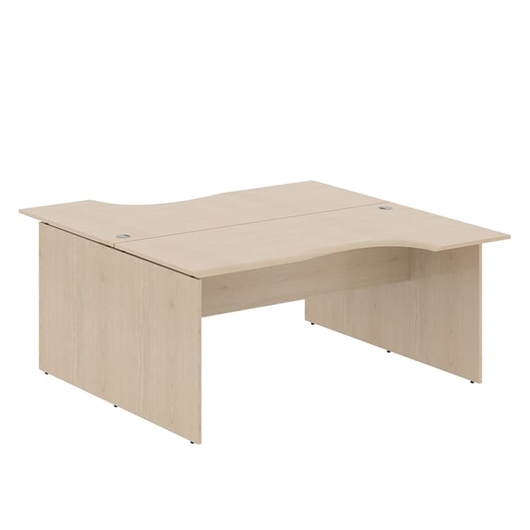 Стол 2-х местный эргономичный Skyland W2CET 169.1 бук тиара 1600х1806х750 WAVE