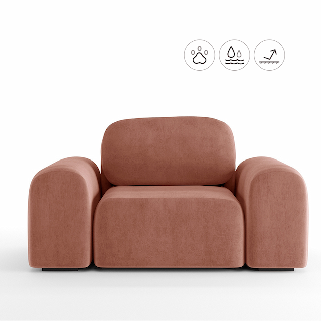 Кресло Мастерфабрик Эмека Clarins 312 ткань букле