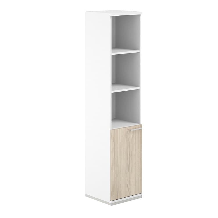 Шкаф полуоткрытый Norden Allegro AG.219.WH.WH.AR.L