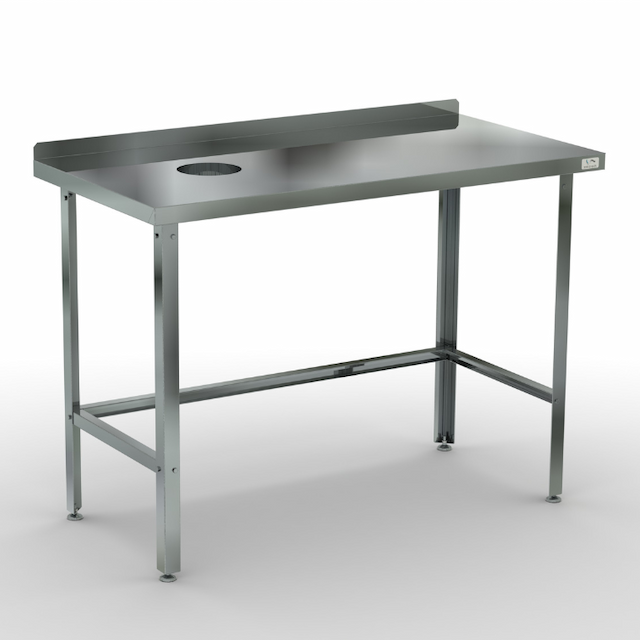 Стол для сбора пищевых отходов с бортом КОБОР СРОБ-100/70/430 Л/П