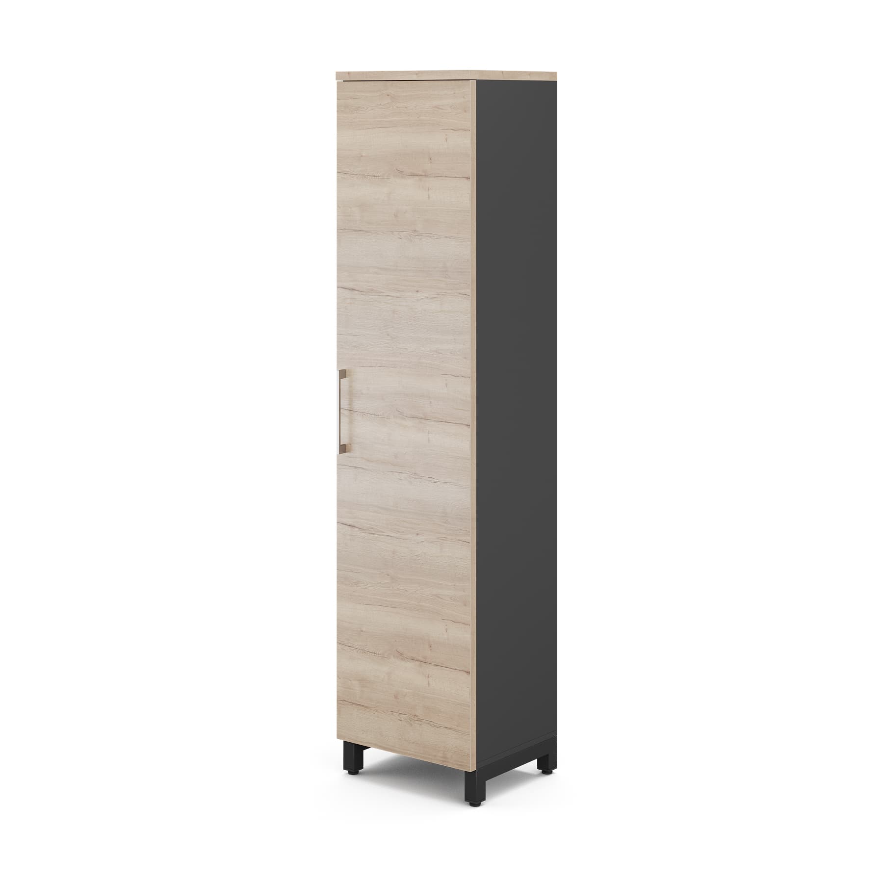 Шкаф распашной Kobor HR/5-45/60/M black/natural