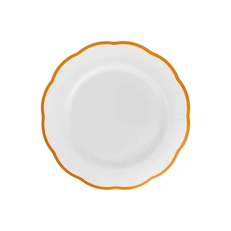 Тарелка с цветным кантом (охра) 20,9 см Bitossi Petalo PET00402 Bordo ocra