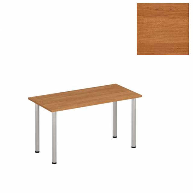 Стол письменный на хромированных опорах Юнитекс Формула МХ ФР 1102 ОЕ (140x67x75) ольха европейская