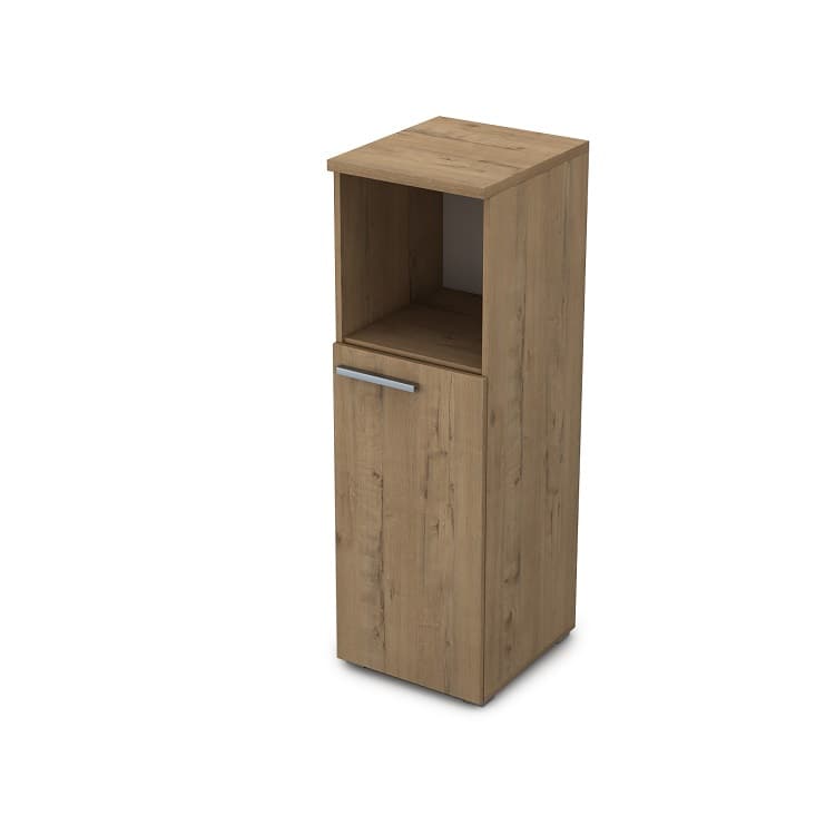 Шкаф узкий (пенал) АЛСАВ Gloss 9П.017.2 teakwood