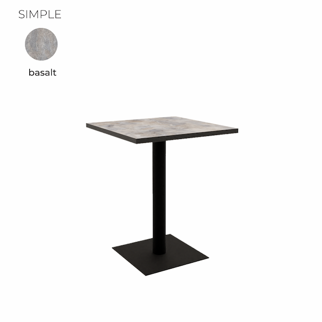 Стол обеденный квадратный Алсав 21SIMPLE.006 Basalt