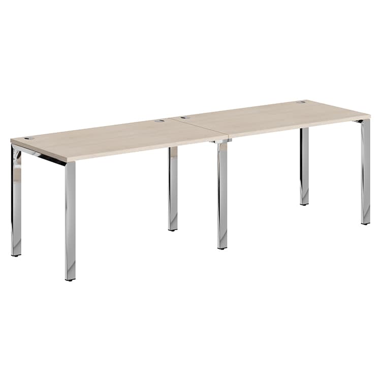 Стол 2-х местный Skyland XGWST 2470.1 бук тиара/нержавеющая сталь 2400х700х750 XTEN GLOSS
