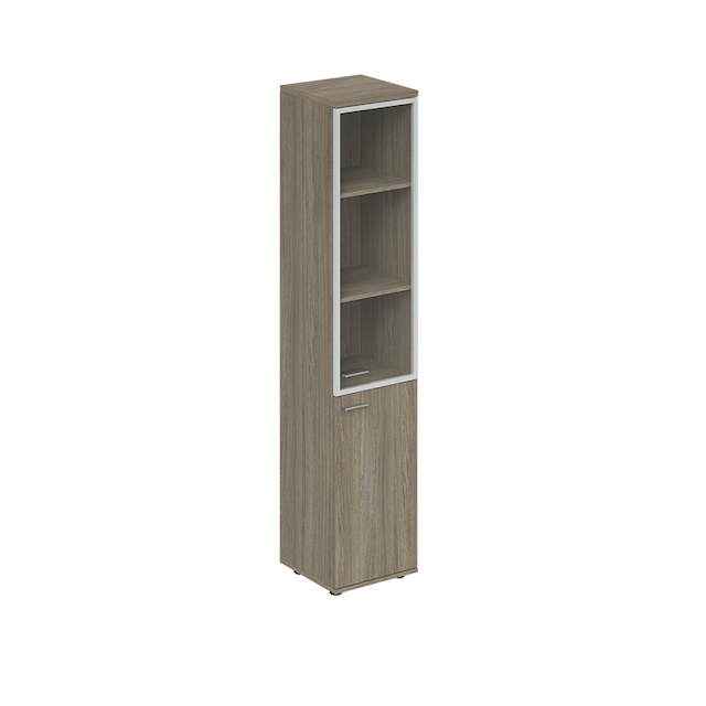 Шкаф со стеклом правый Norden Винг WN.702.OD.OD.AL.R