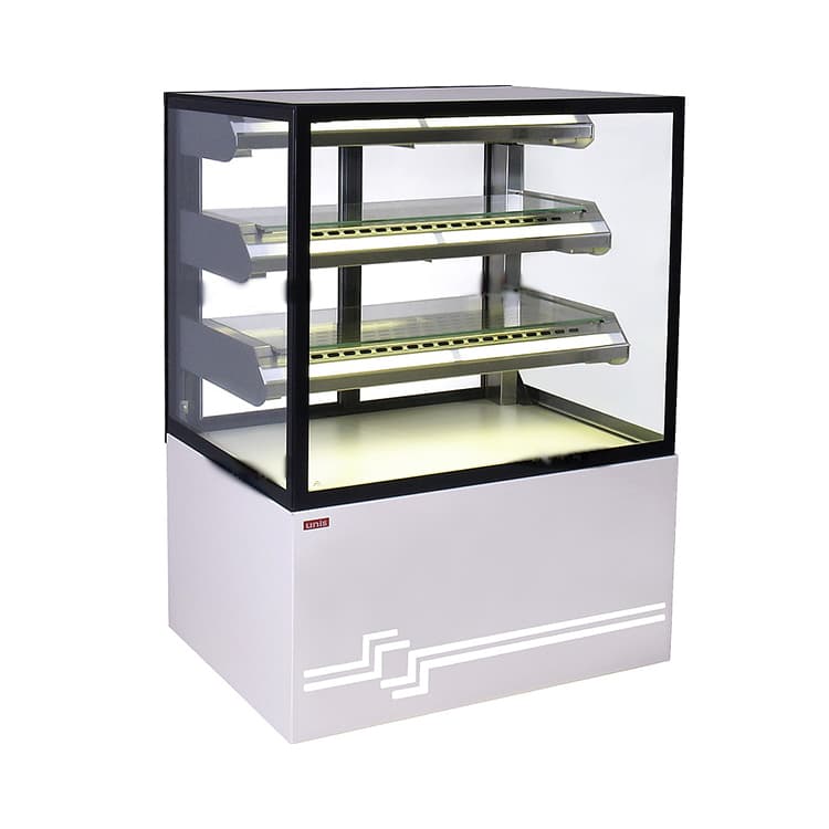Витрина кондитерская охлаждаемая UNIS Cube II 1000 STATIC,Pearl White