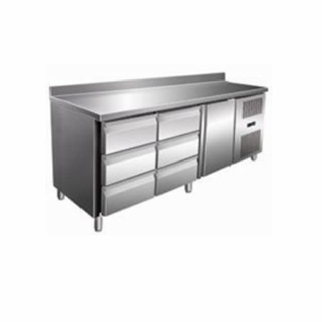 Стол с охлаждаемым шкафом Cooleq GN3260TN бортик 6 ящиков+1 дверь