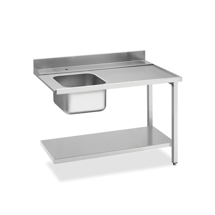 Стол с мойкой для посудомоечных машин купольного типа SMEG WT51200SR