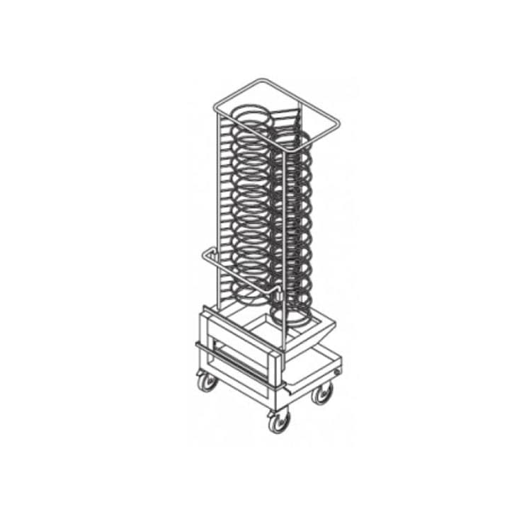 Тележка вкатная для тарелок LAINOX KKP202