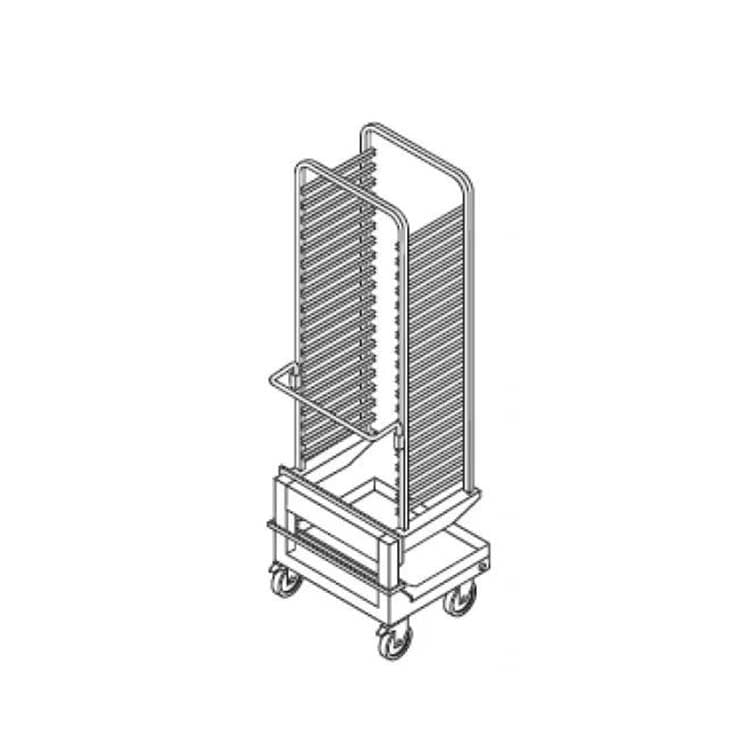 Тележка вкатная с направляющими LAINOX NKS201S