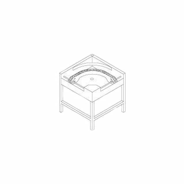 Стол выходной угловой DIHR LC 97/2 направление по часовой стрелке, для AX