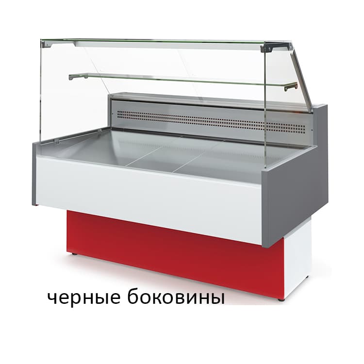 Витрина холодильная МХМ ТАИР ВХС-1.2 Cube (черные боковины)