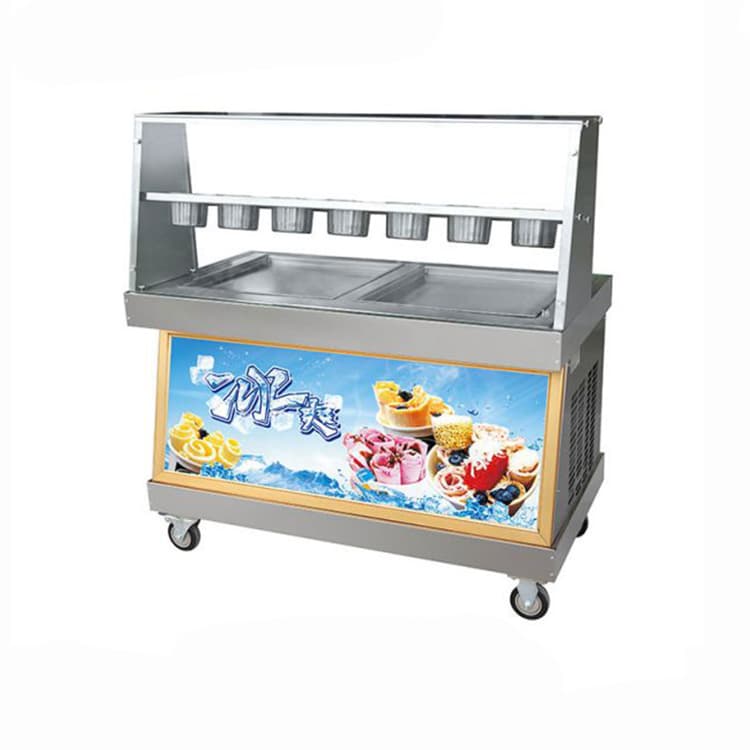 Фризер для ролл мороженого Foodatlas KCB-2F (контейнеры, световой короб)
