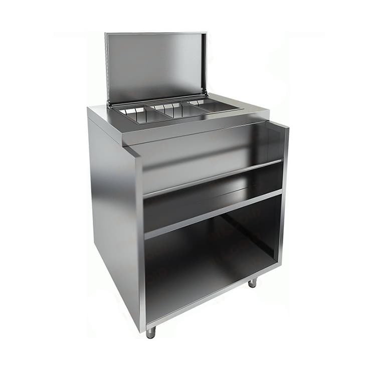 Барная станция с крышкой и лотком Hicold НБМВЛ-8/7КР