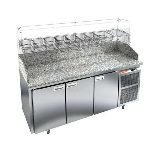 Стол охлаждаемый для пиццы Hicold PZ3-111/SN камень