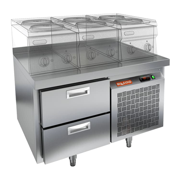 Стол охлаждаемый под тепловое оборудование Hicold SN 2/TN LT