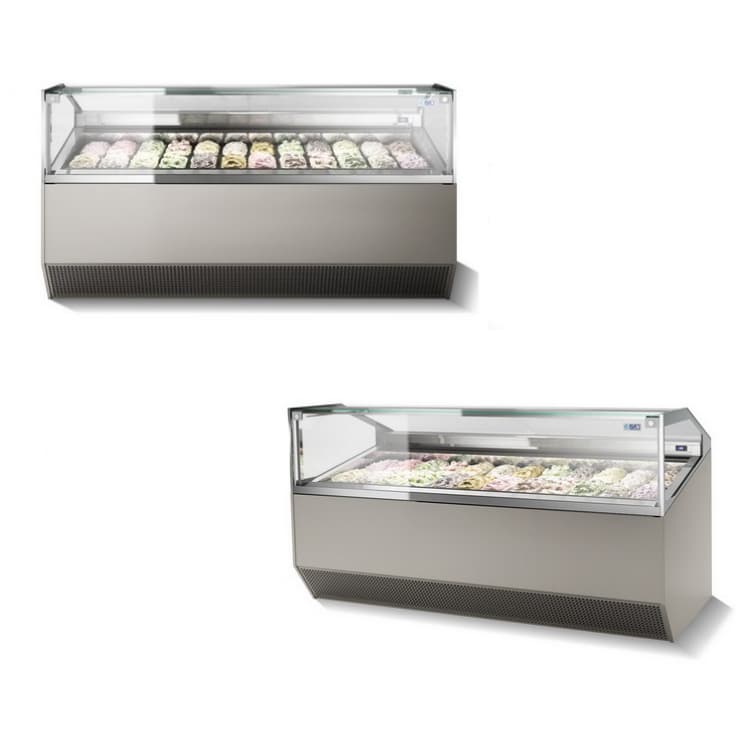 Витрина для мороженого ISA Supercapri H117 120 RAL7022