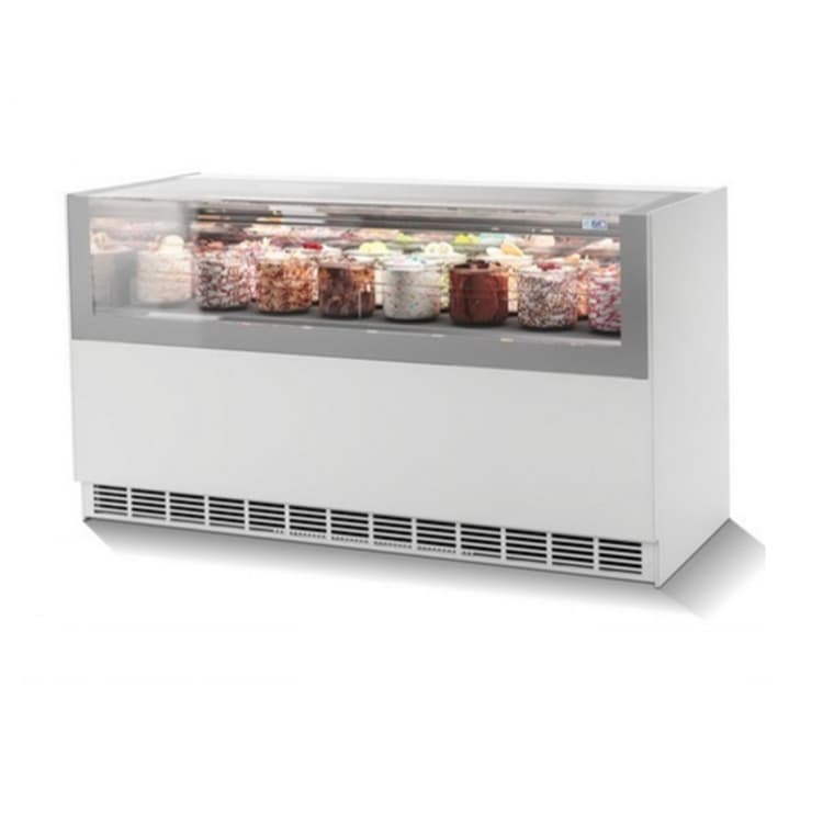 Витрина для мороженого ISA ONESHOW Base 120+120 TB/TN Dual Temp цвет белый