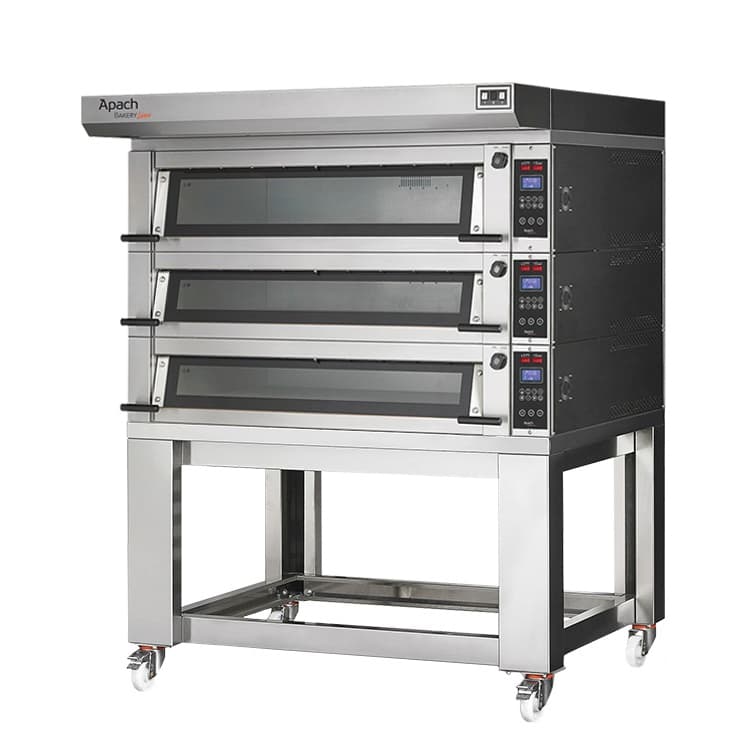 Печь подовая с подставкой без направляющих APACH BAKERY LINE E4K6L DPBI-T